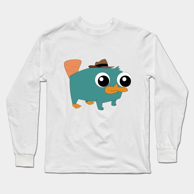 Baby Perry the Platypus Long Sleeve T-Shirt by Beca's Sticker and More